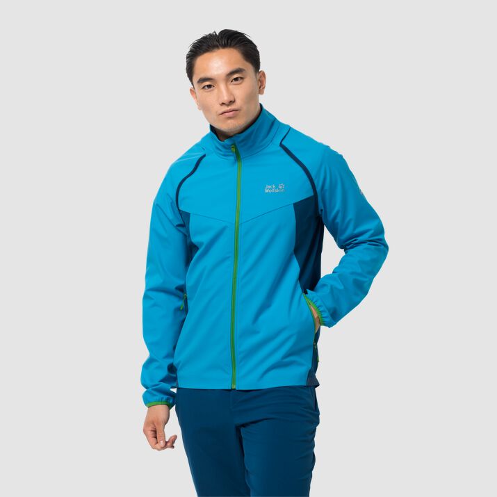 Chamarra Ciclismo Jack Wolfskin Tandem Hombre Azules Mexico-4526189